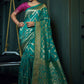 Classic Banarasi Silk Green Weaving Saree