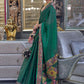 Contemporary Organza Green Weaving Saree