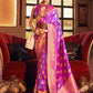 Classic Handloom Silk Multi Colour Weaving Saree
