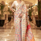 Trendy Saree Handloom Silk Peach Weaving Saree