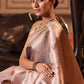 Contemporary Jacquard Mauve Digital Print Saree