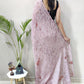 Classic Chiffon Viscose Mauve Weaving Saree