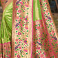 Traditional Saree Silk Green Weaving Saree