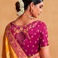 Contemporary Silk Multi Colour Patch Border Saree