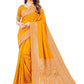 Classic Silk Mustard Weaving Saree