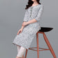 Designer Kurti Cotton Off White Weaving Kurtis