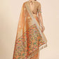 Contemporary Organza Orange Weaving Saree