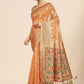 Contemporary Organza Orange Weaving Saree