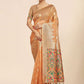 Contemporary Organza Orange Weaving Saree