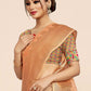 Contemporary Organza Orange Weaving Saree