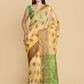 Traditional Saree Organza Cream Weaving Saree