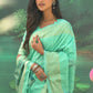 Classic Silk Sea Green Weaving Saree