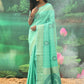 Classic Silk Sea Green Weaving Saree