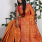 Contemporary Patola Silk Pure Silk Orange Weaving Saree
