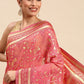 Classic Soft Cotton Pink Weaving Saree