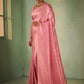 Classic Kanjivaram Silk Pink Weaving Saree