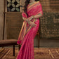 Contemporary Silk Pink Weaving Saree