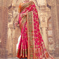Contemporary Silk Pink Weaving Saree