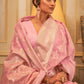 Trendy Saree Handloom Silk Pink Weaving Saree