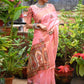 Trendy Saree Tussar Silk Pink Weaving Saree