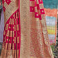 Traditional Saree Banarasi Silk Rani Weaving Saree