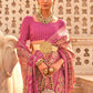 Contemporary Patola Silk Pink Weaving Saree