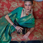 Contemporary Handloom Silk Sea Green Weaving Saree