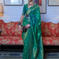 Contemporary Handloom Silk Sea Green Weaving Saree