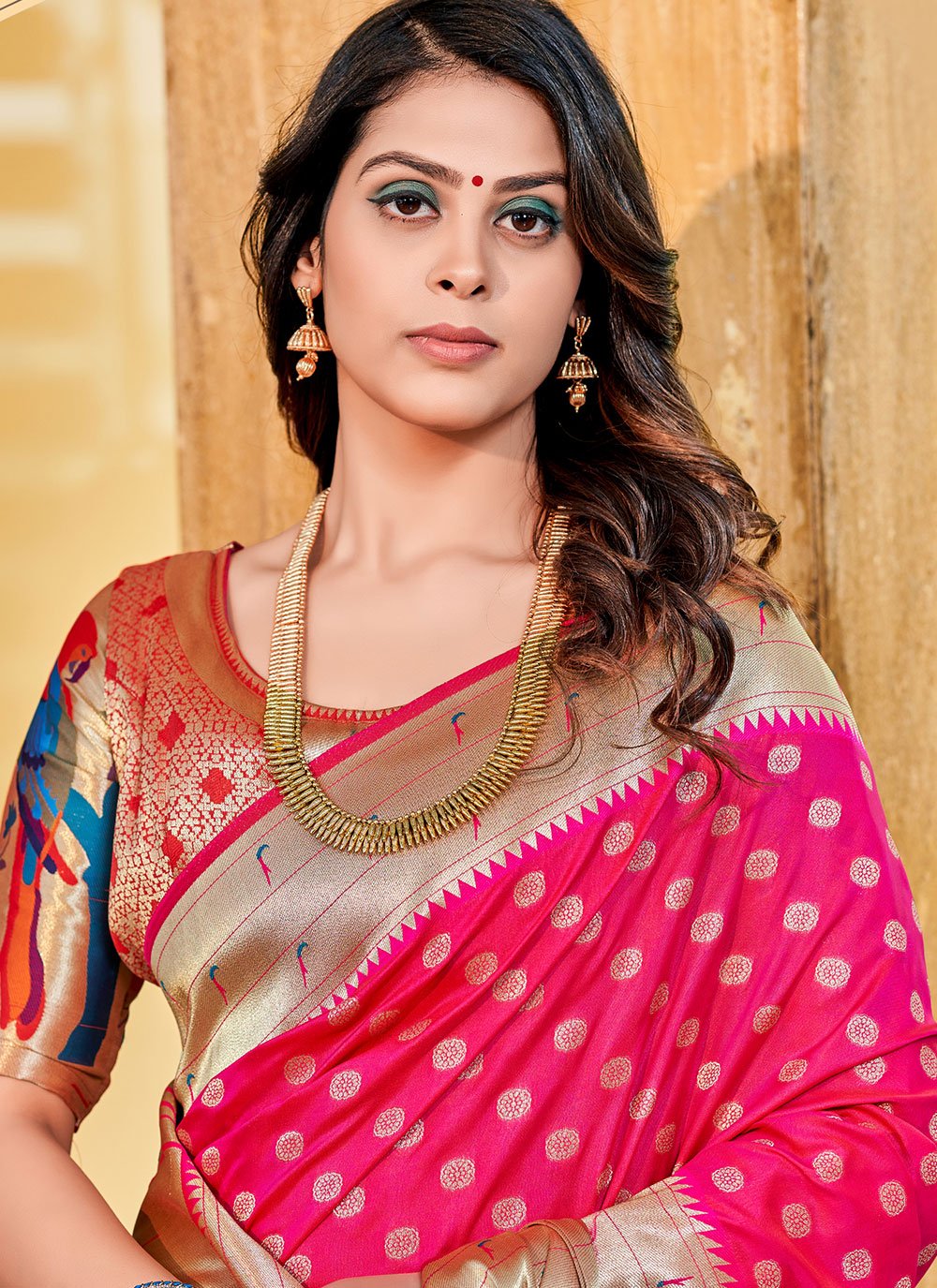 Classic Silk Red Weaving Saree