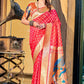 Classic Silk Red Weaving Saree