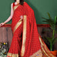 Trendy Saree Silk Red Patch Border Saree