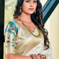Classic Silk Off White Weaving Saree