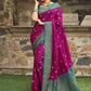 Classic Satin Silk Purple Weaving Saree
