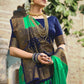 Classic Satin Silk Green Weaving Saree