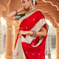 Trendy Saree Satin Silk Red Weaving Saree