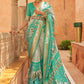 Classic Patola Silk Sea Green Weaving Saree