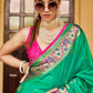Classic Silk Green Weaving Saree