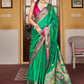 Classic Silk Green Weaving Saree