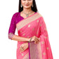 Classic Silk Pink Weaving Saree