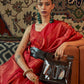 Contemporary Silk Red Weaving Saree