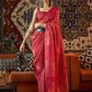Contemporary Silk Red Weaving Saree