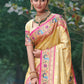 Traditional Saree Silk Cream Weaving Saree