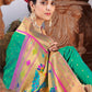 Designer Silk Green Weaving Saree