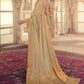 Designer Chiffon Silk Beige Weaving Saree