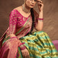 Traditional Saree Silk Firozi Teal Weaving Saree