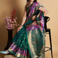 Trendy Saree Silk Green Weaving Saree