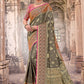 Designer Silk Grey Weaving Saree
