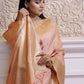 Classic Silk Peach Weaving Saree