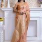 Classic Silk Peach Weaving Saree