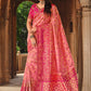 Classic Silk Pink Weaving Saree